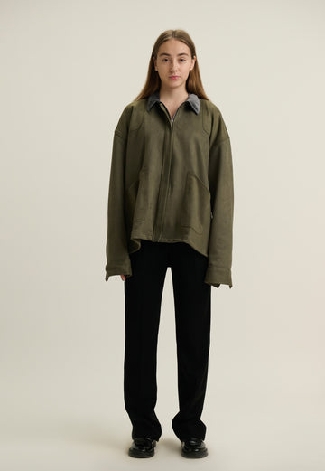 Olive Eclipse Suede Jacket (Limited Edition of 20)
