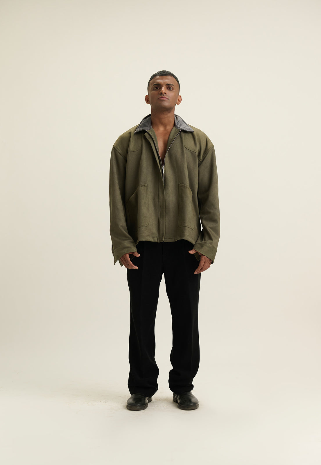 Olive Eclipse Suede Jacket (Limited Edition of 20)